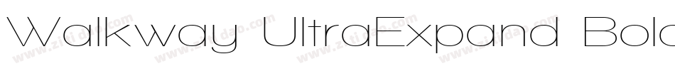 Walkway UltraExpand Bold字体转换